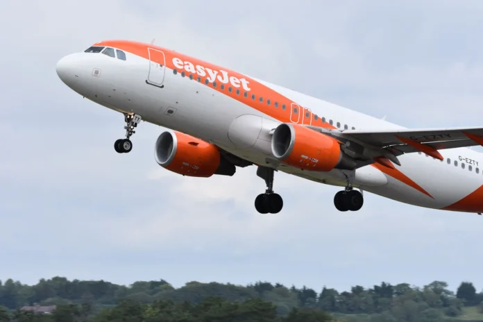 easyJet aircraft in flight